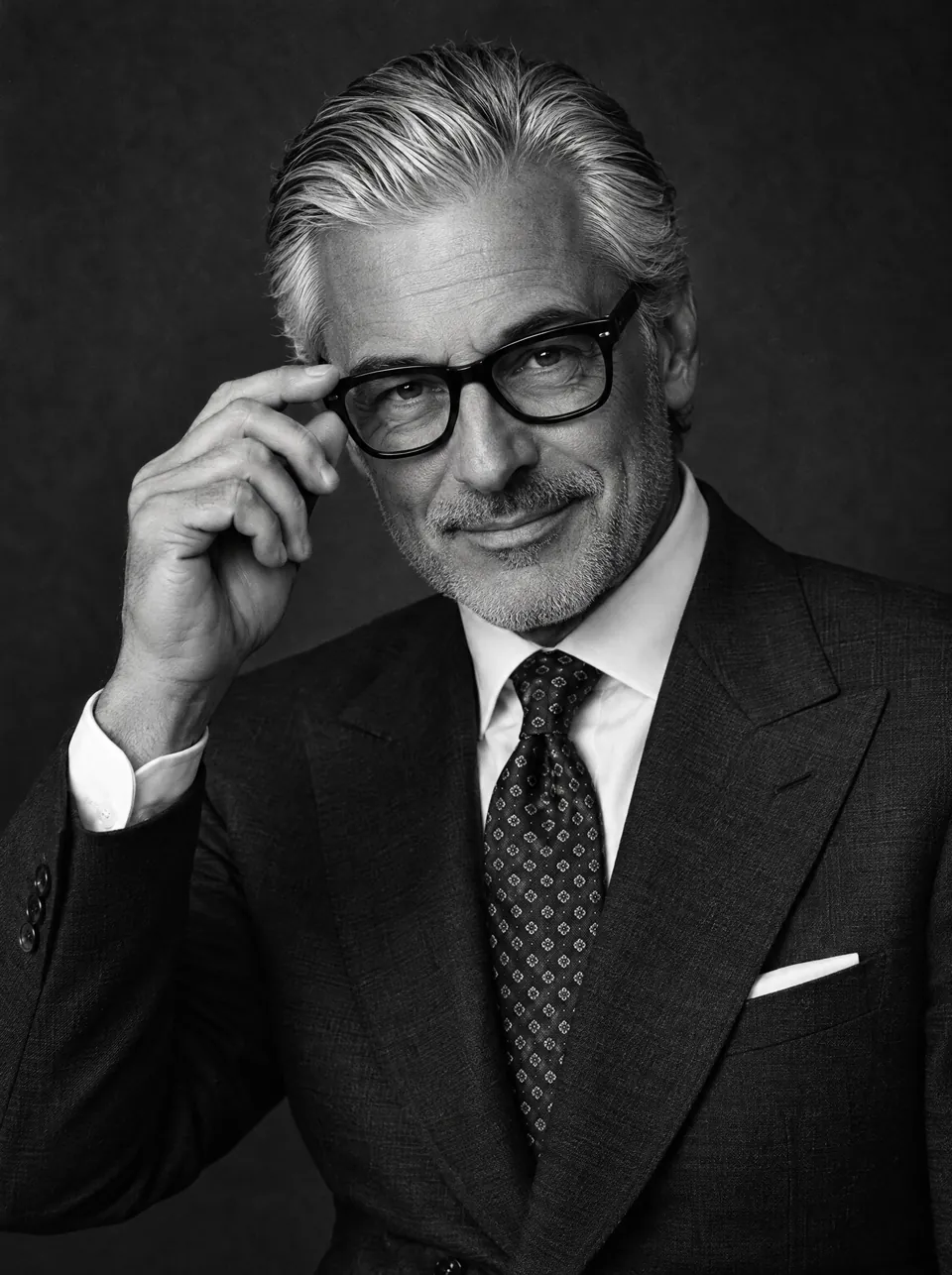 Dr. Matteo Valli adjusting his glasses